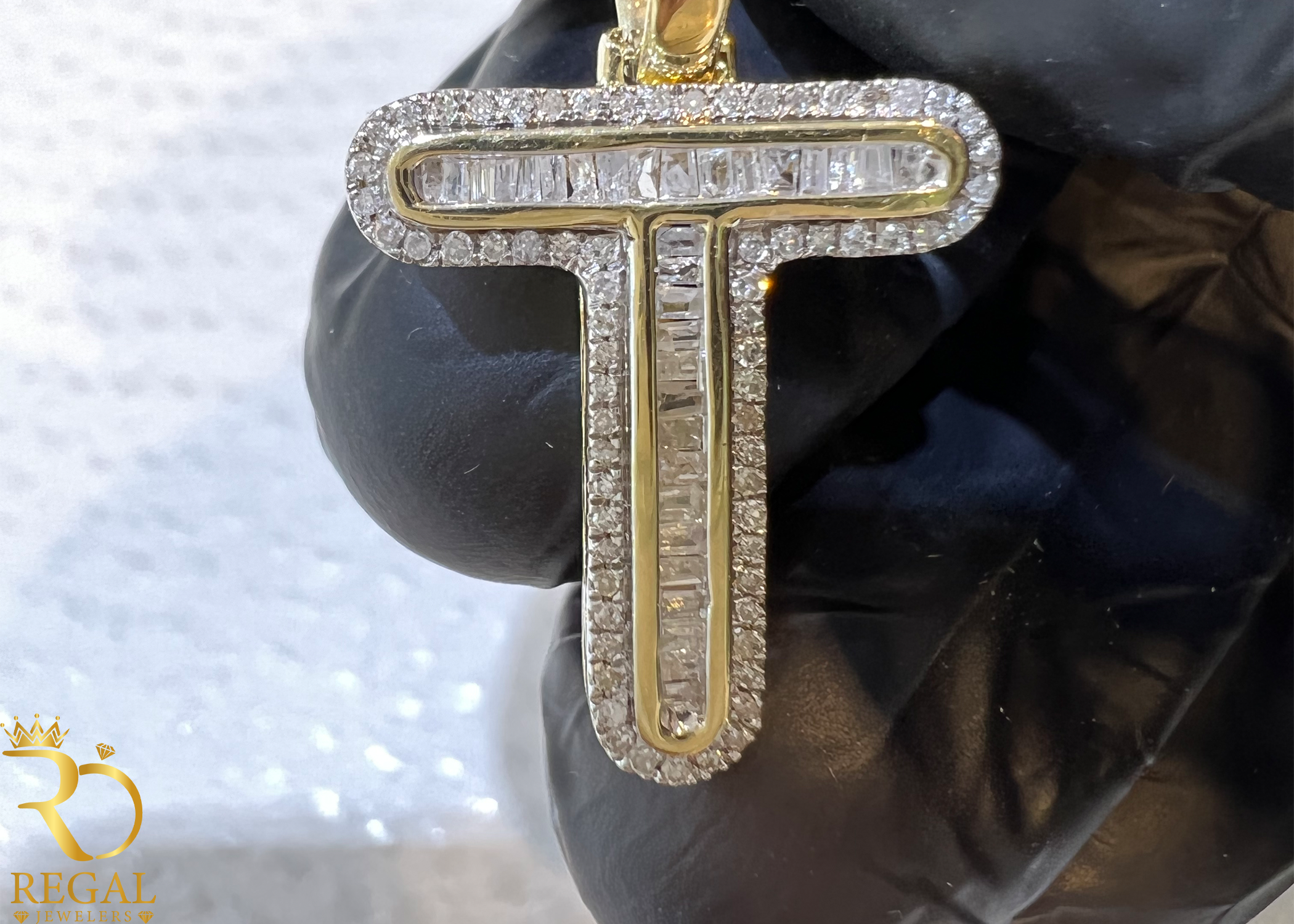 Initial Pendant with Diamonds (Contact US on WhatsApp)