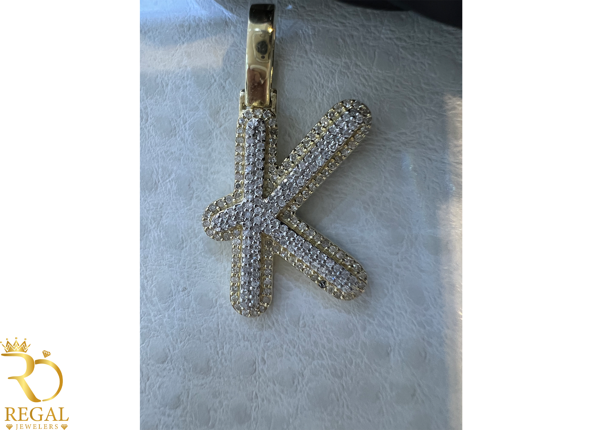 Initial Pendant with Diamonds (Contact US on WhatsApp)