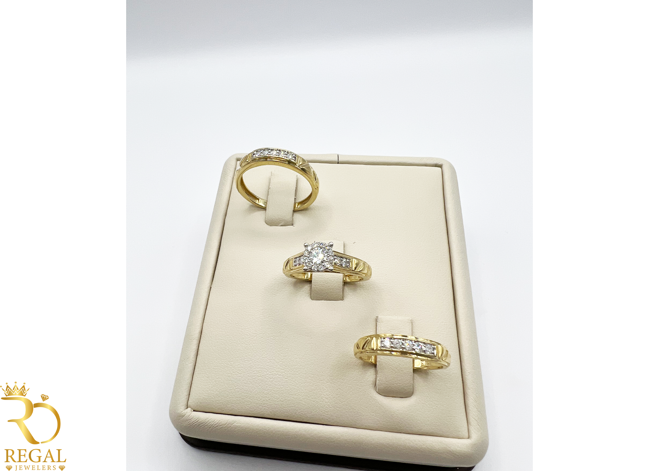 Trio Set Wedding Diamond Rings