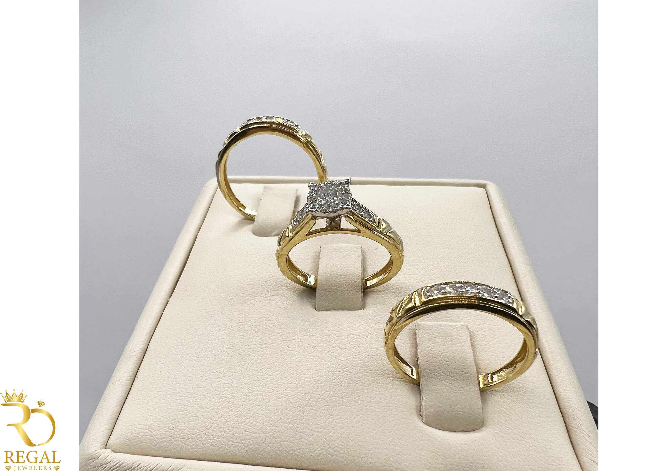 Trio Set Wedding Diamond Rings