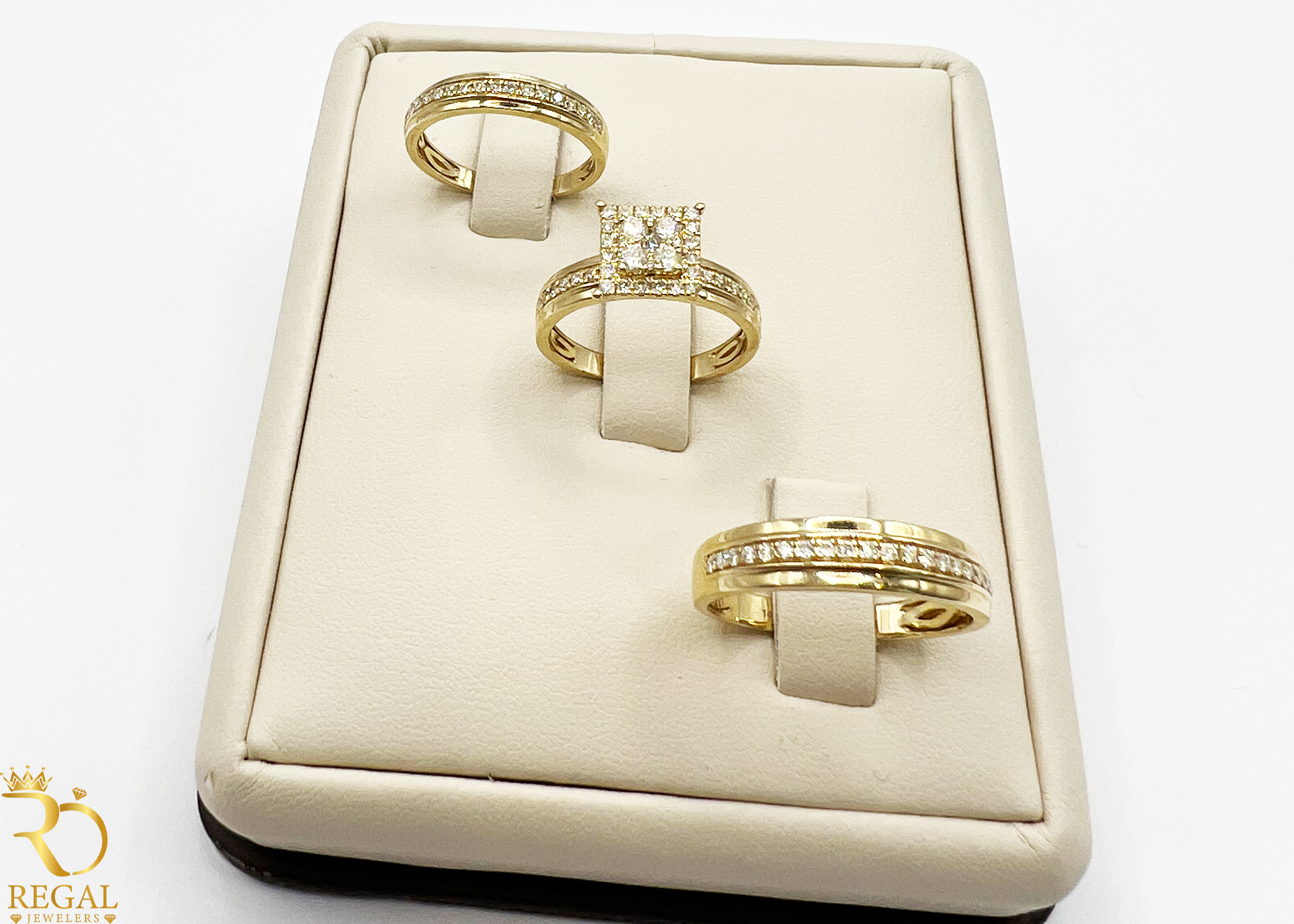 Trio Set Wedding Diamond Rings