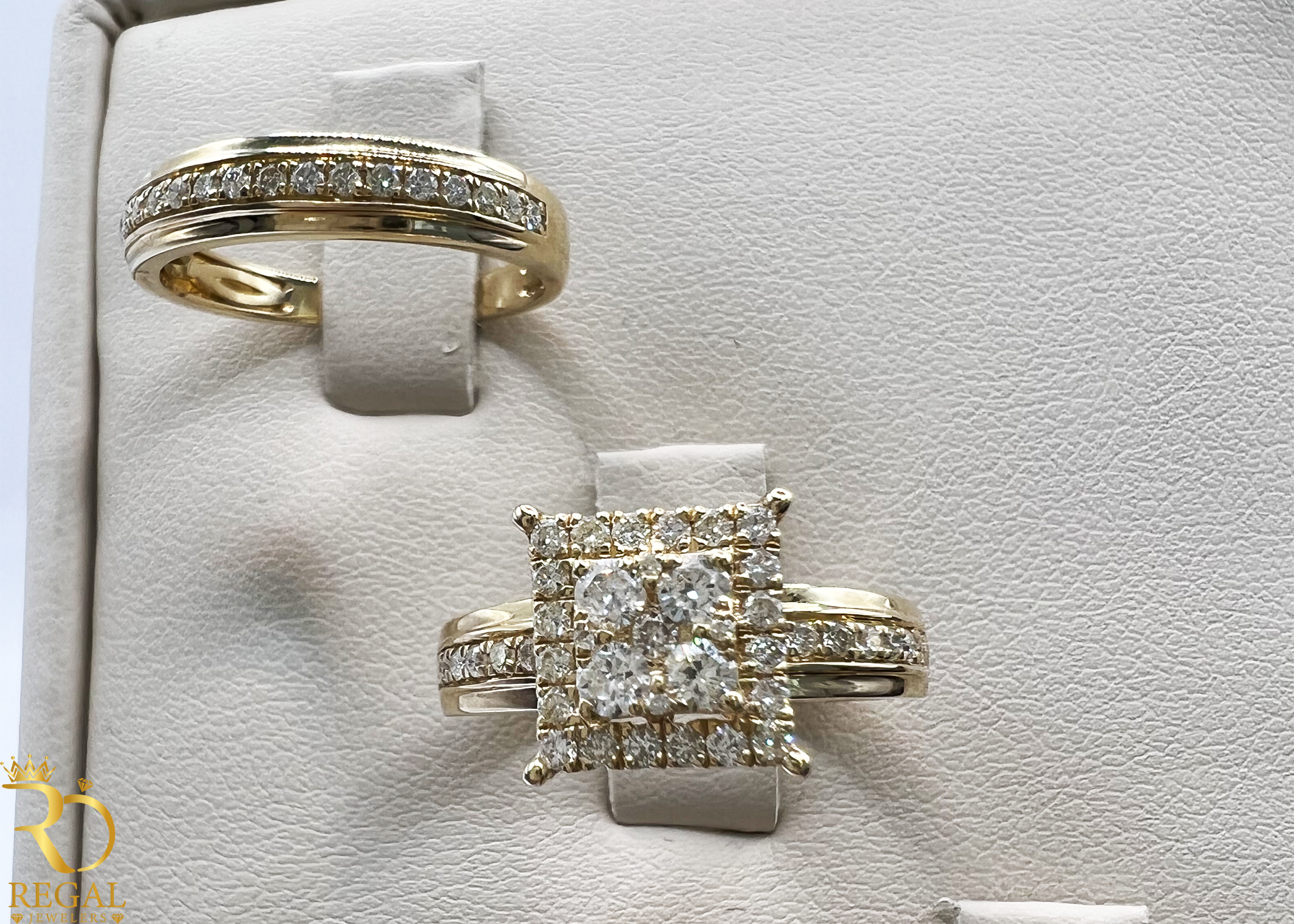 Trio Set Wedding Diamond Rings