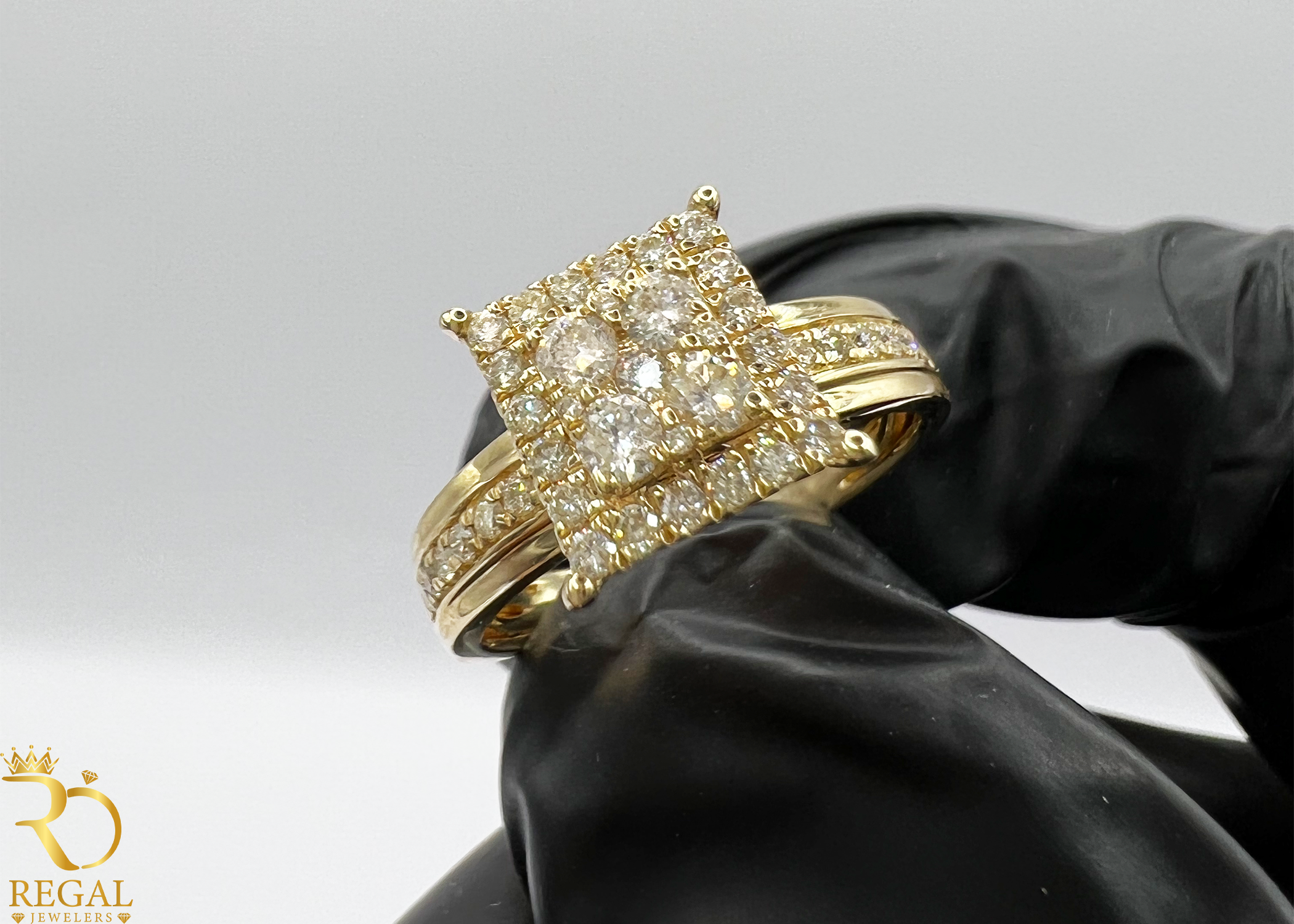 Trio Set Wedding Diamond Rings