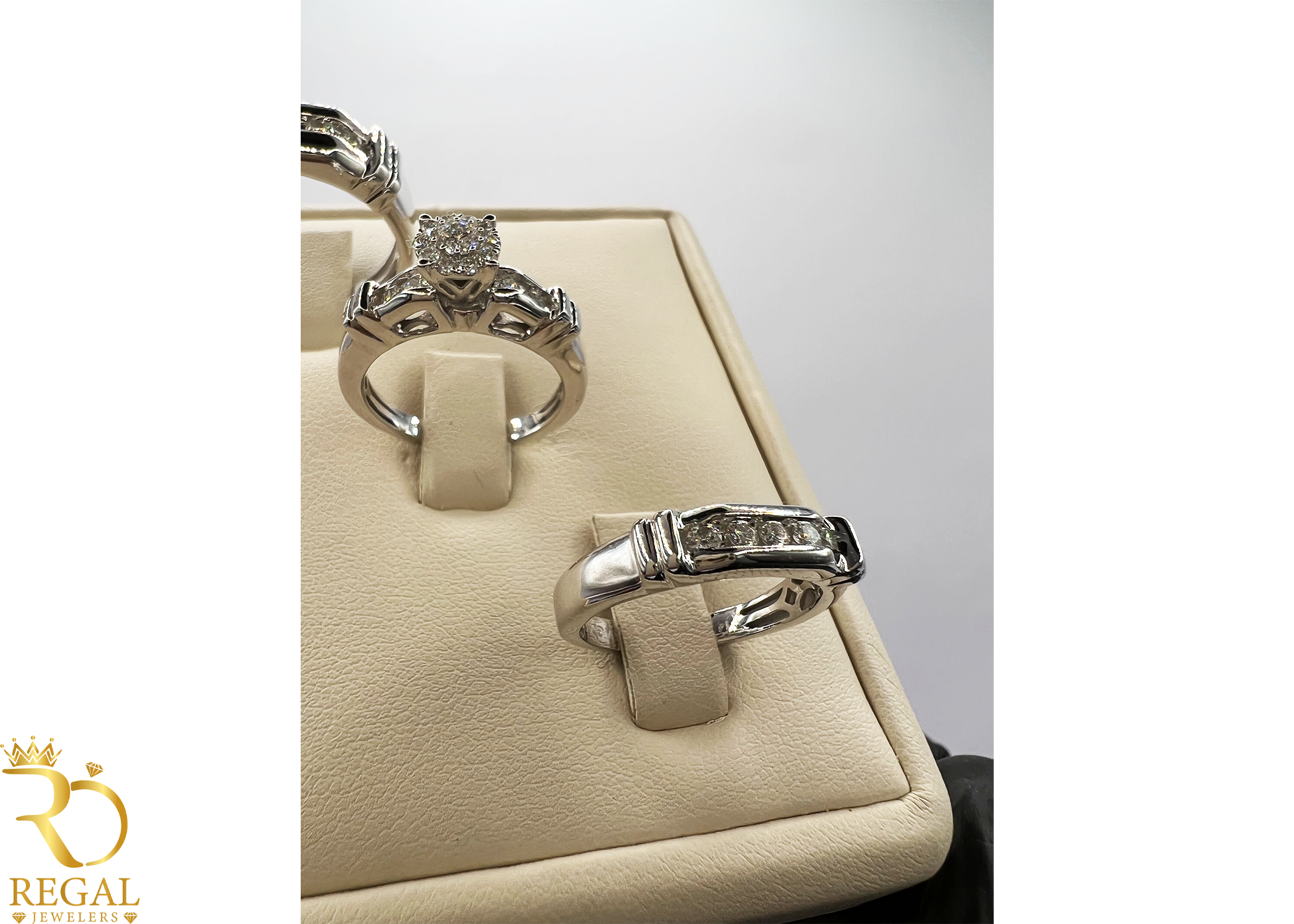 Trio Set Wedding Diamond Rings