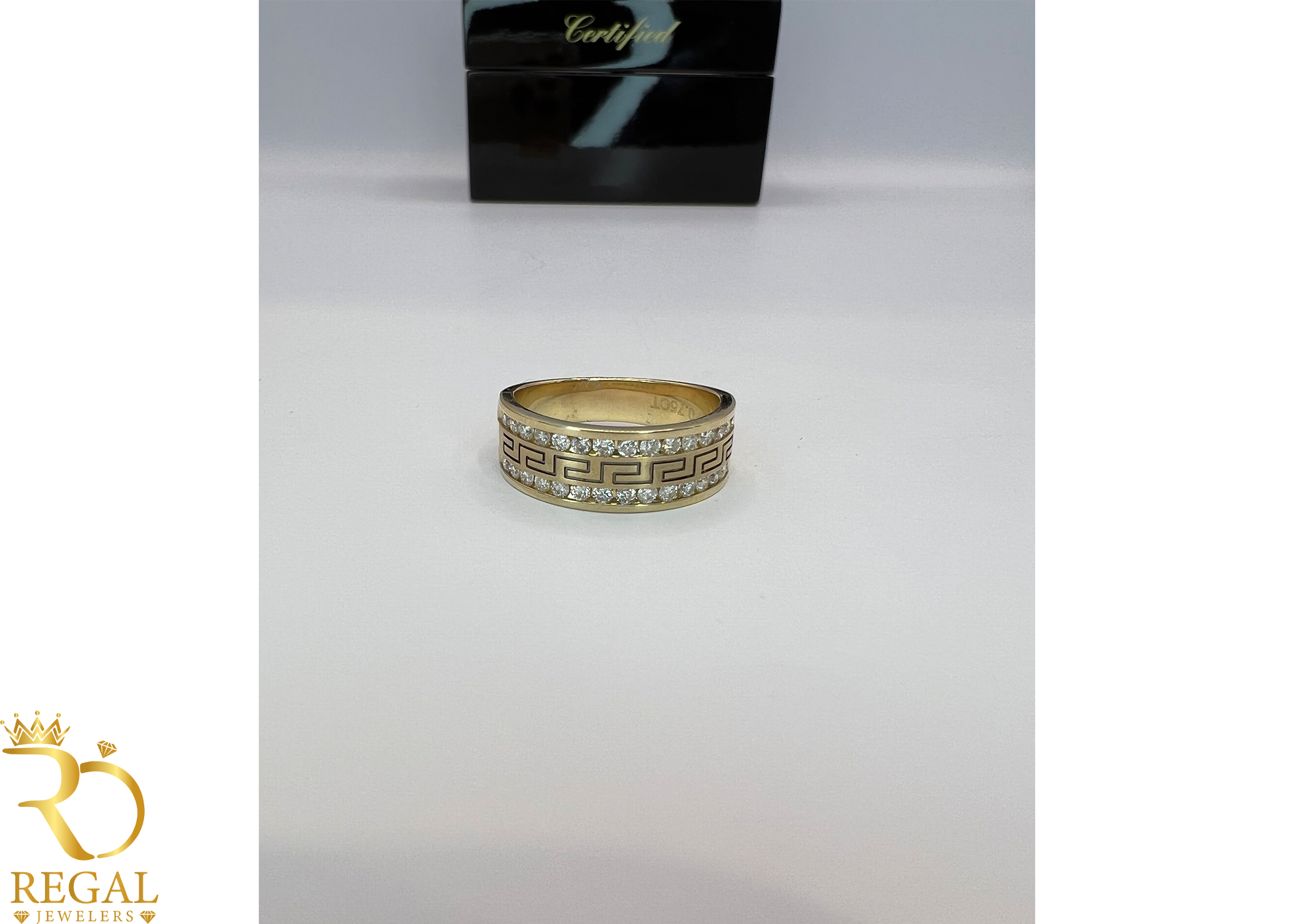 Wedding Band with Diamonds