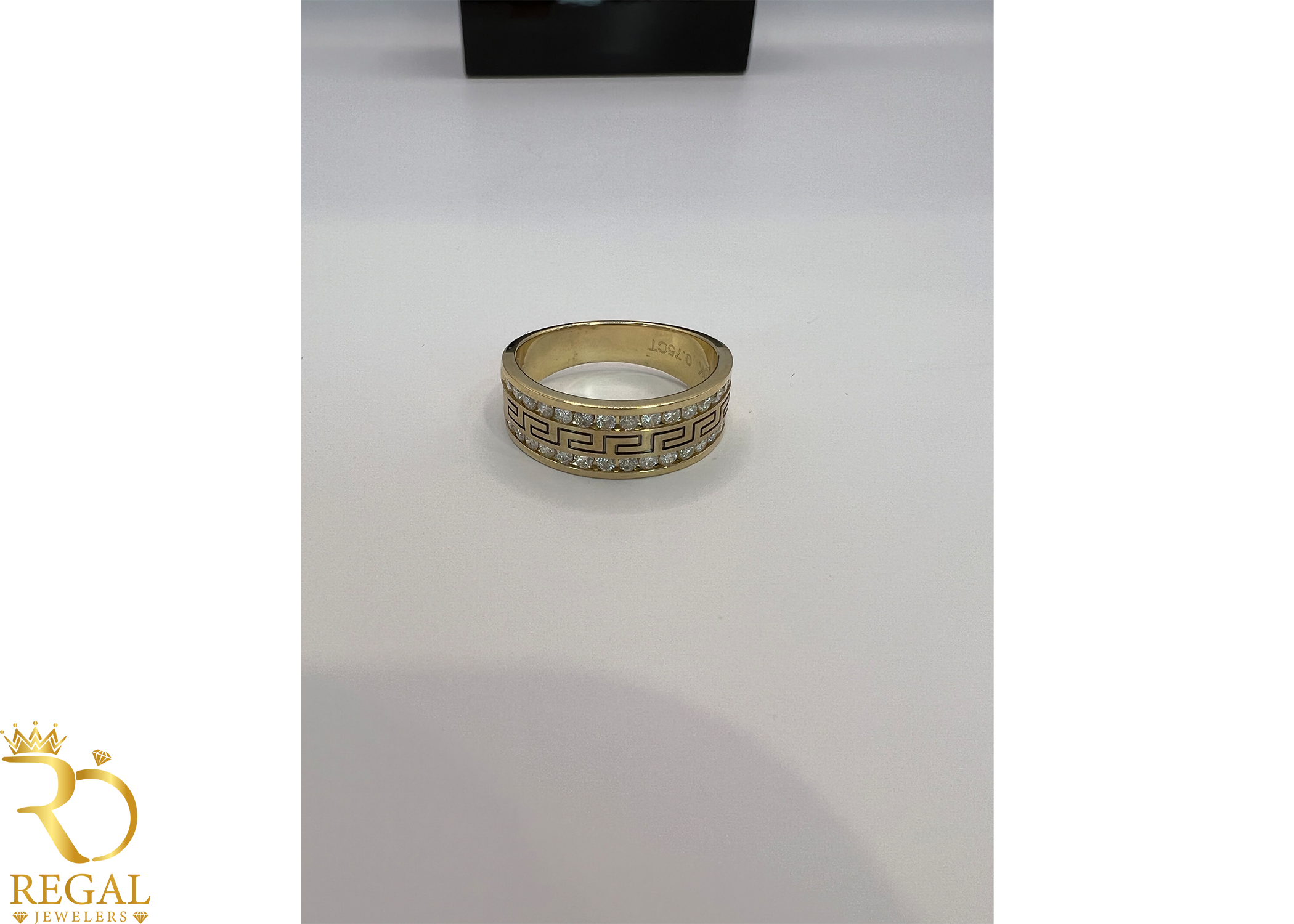 Wedding Band with Diamonds