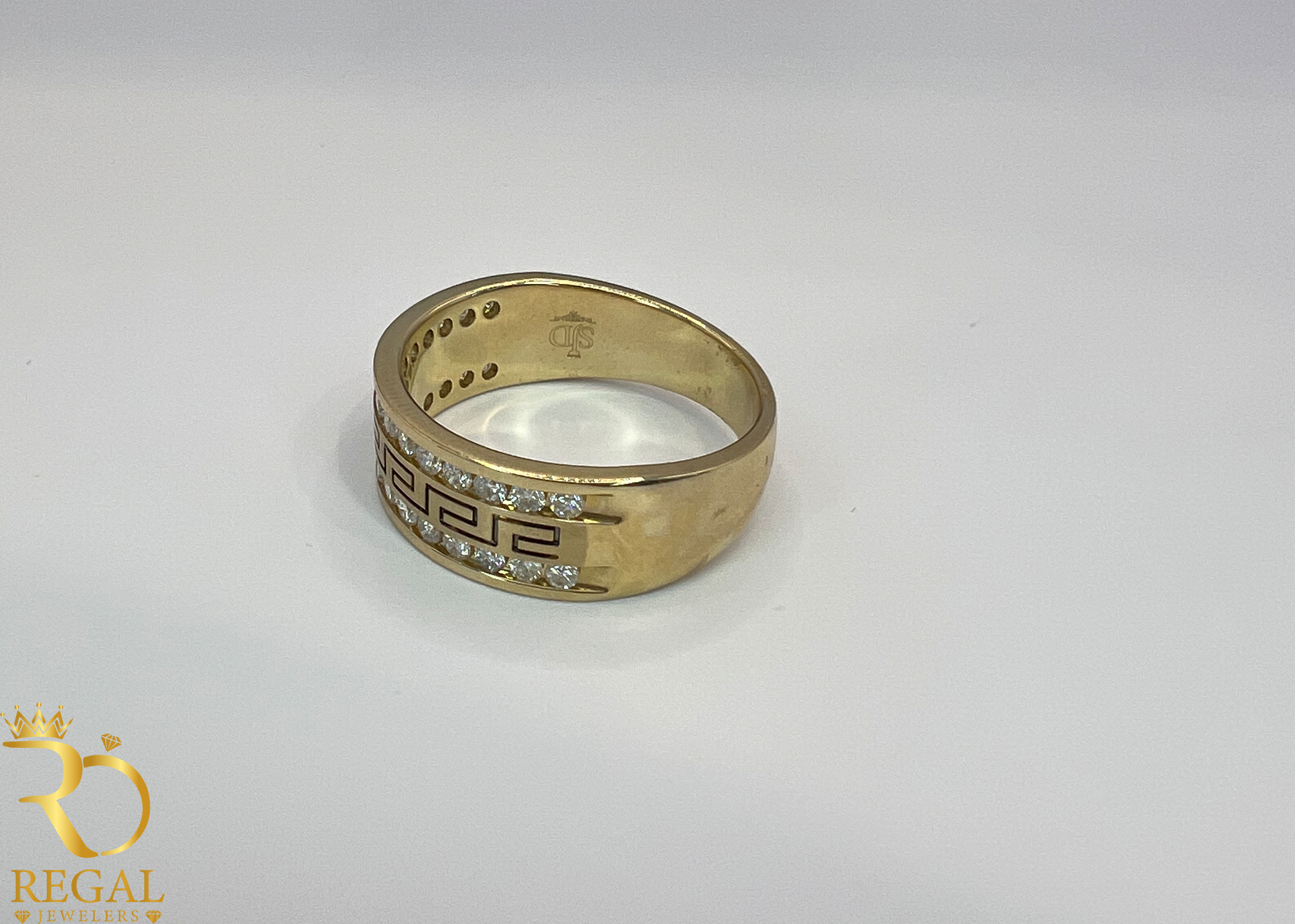 Wedding Band with Diamonds