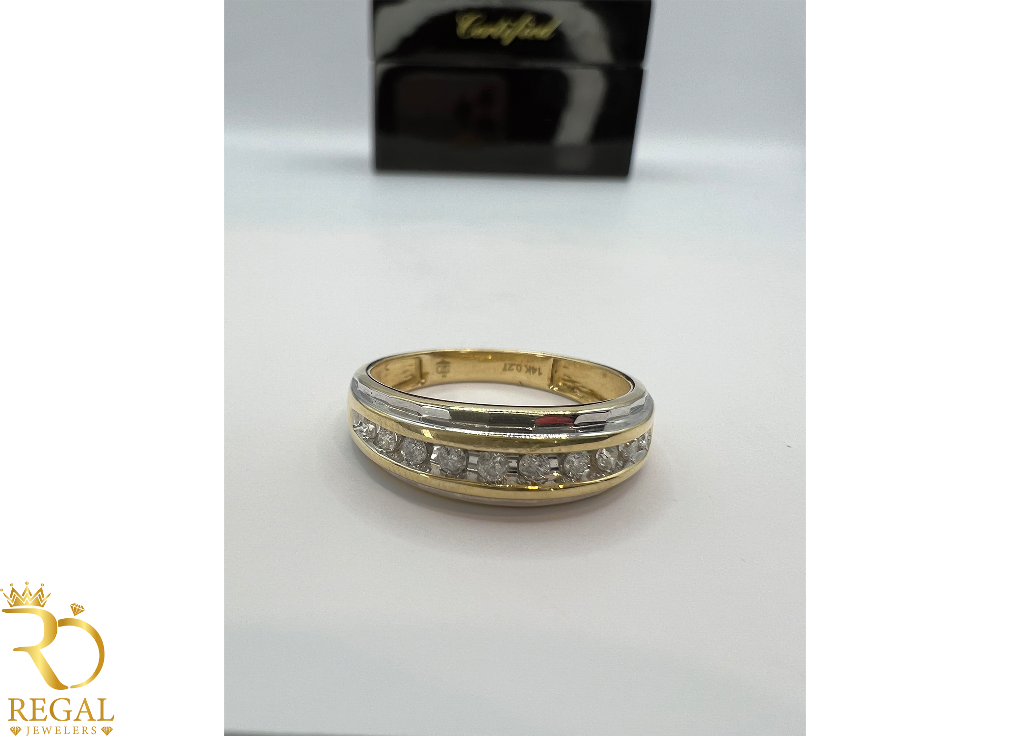 Wedding Ring with Diamonds & Diamond Cuts