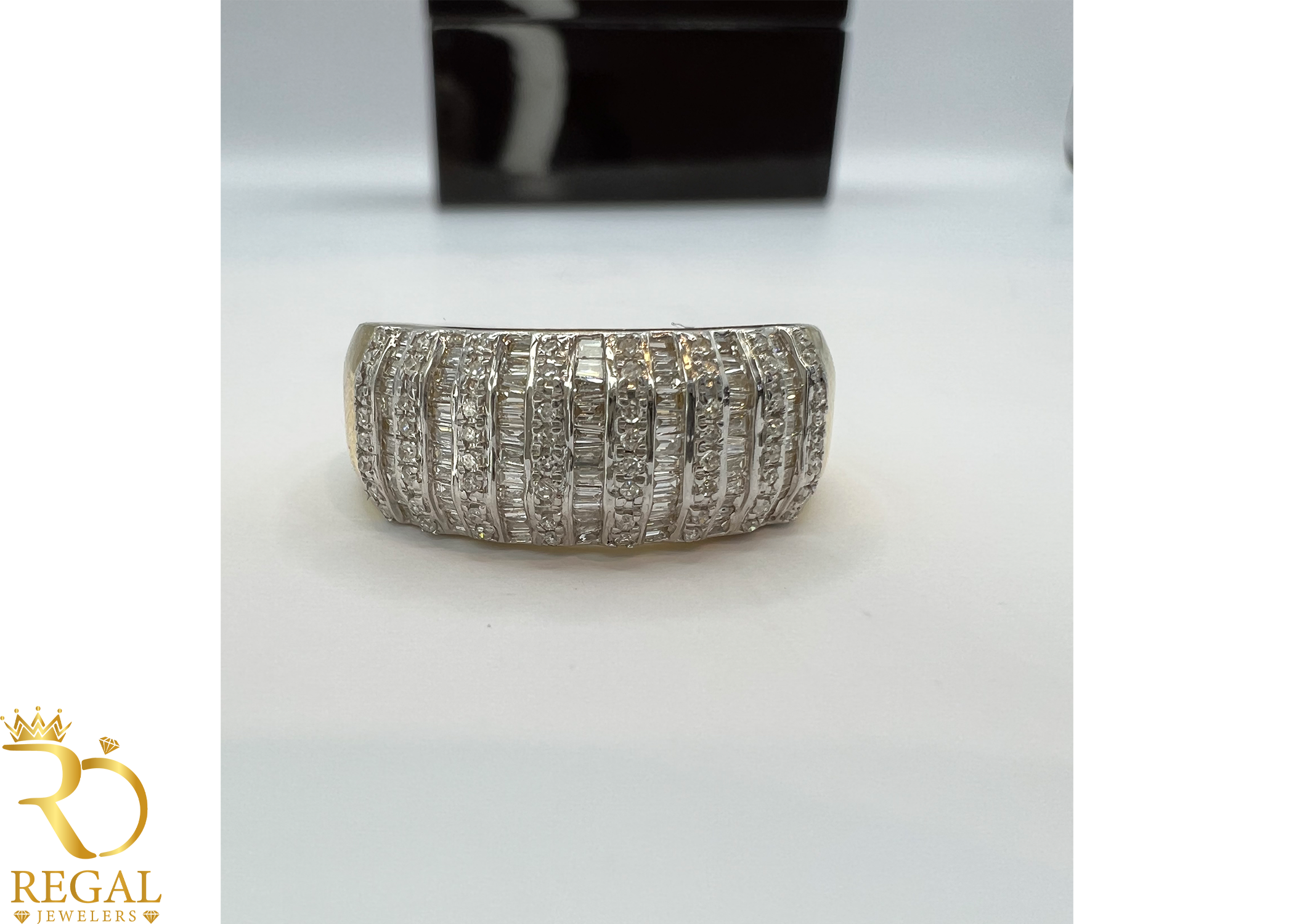 Wedding Band with Diamonds