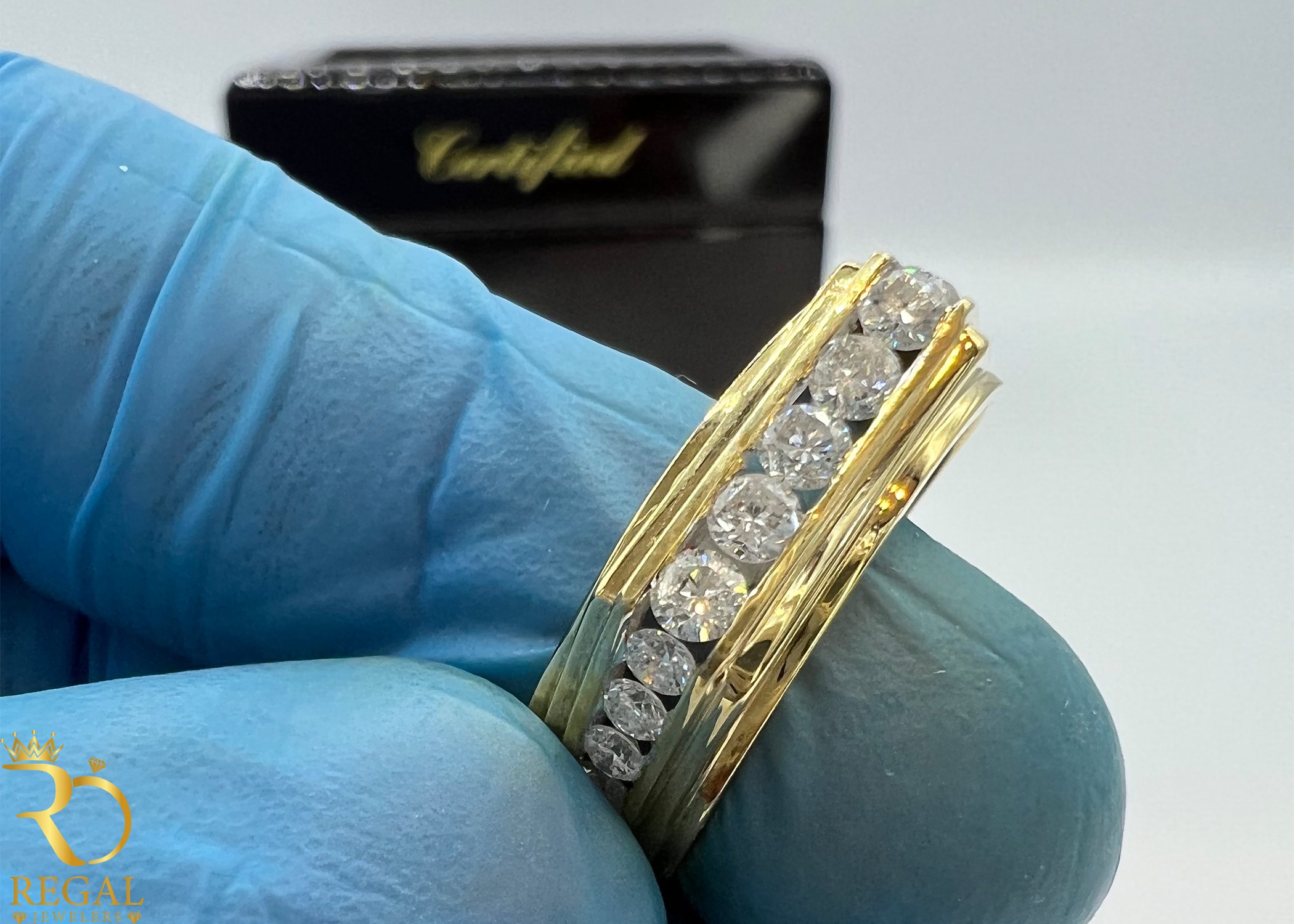 Wedding Ring with Diamonds