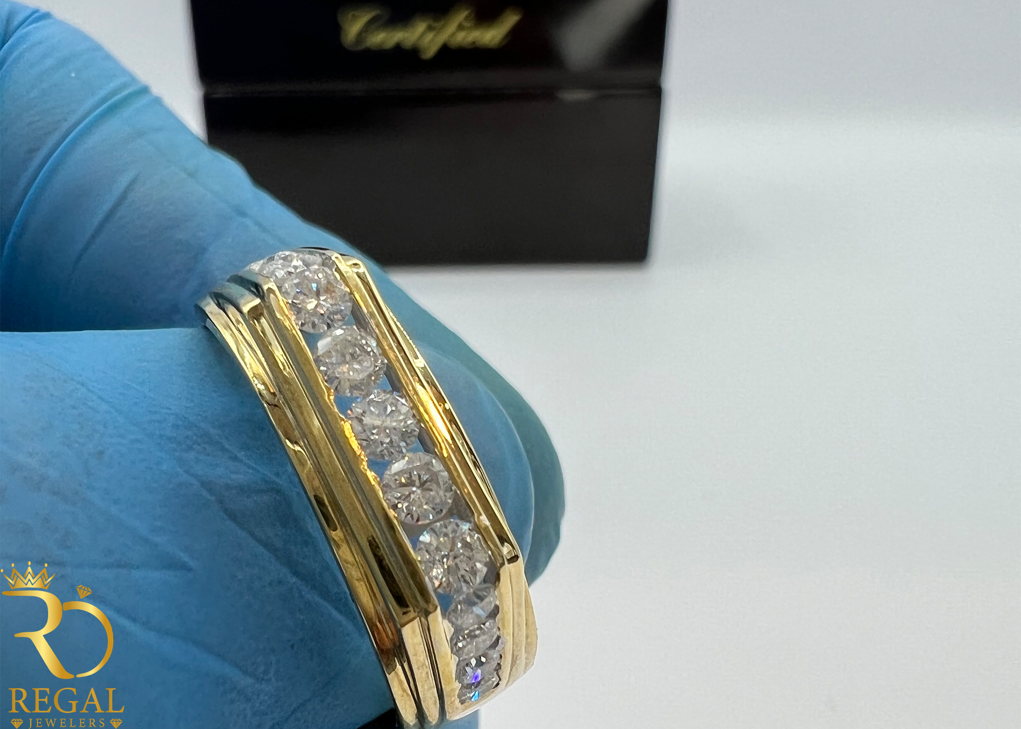 Wedding Ring with Diamonds