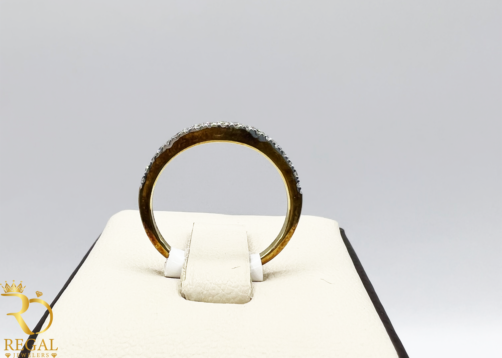 Wedding Band with Diamonds