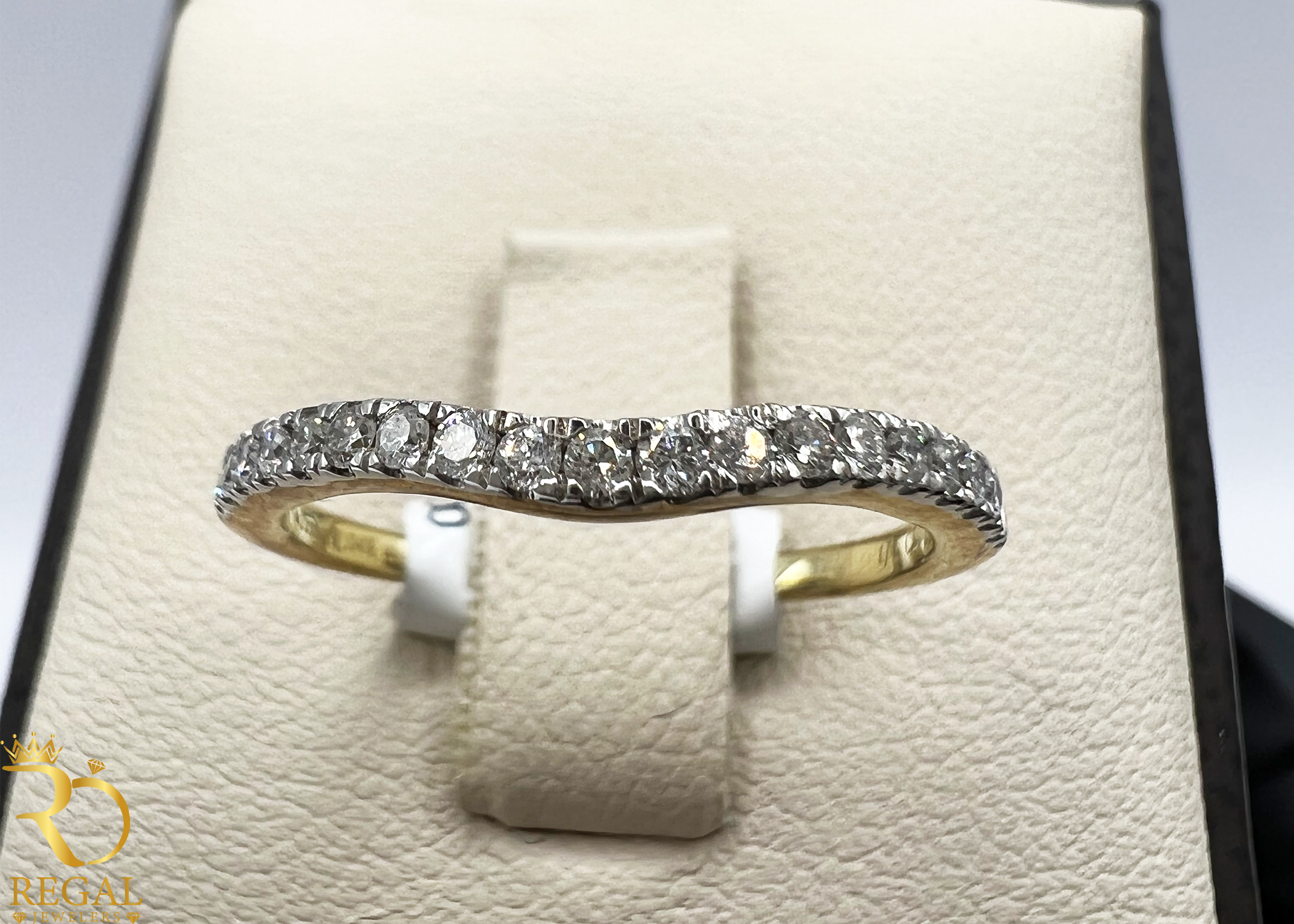 Wedding Band with Diamonds