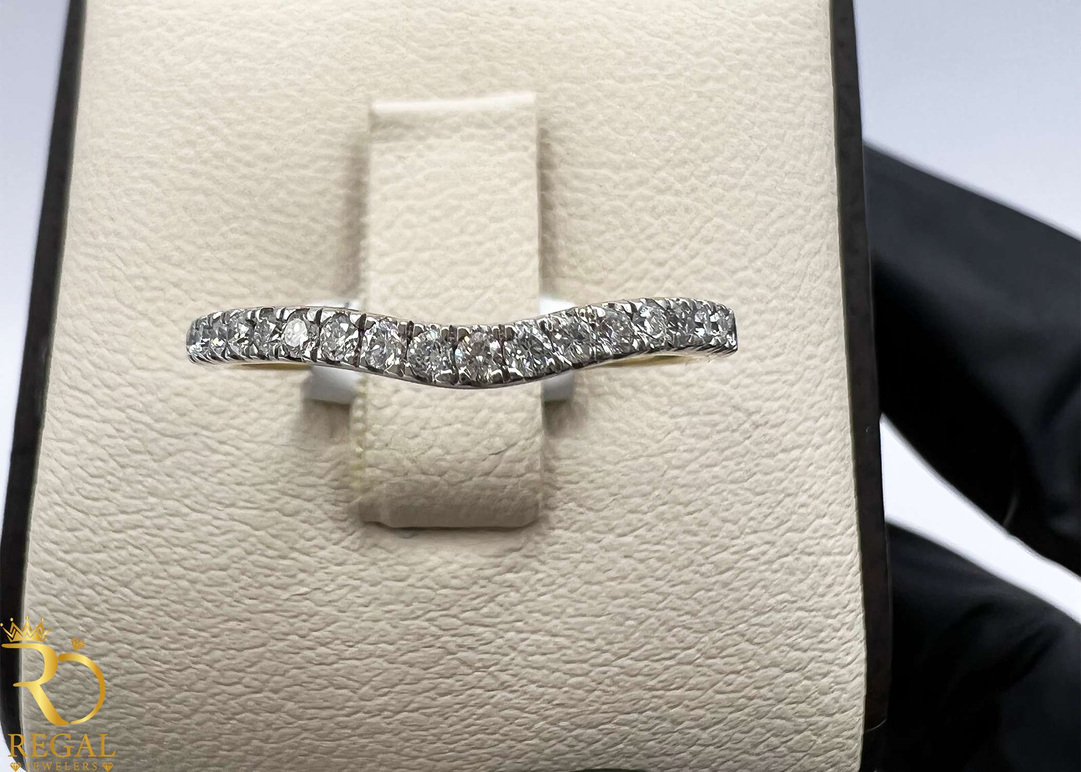 Wedding Band with Diamonds