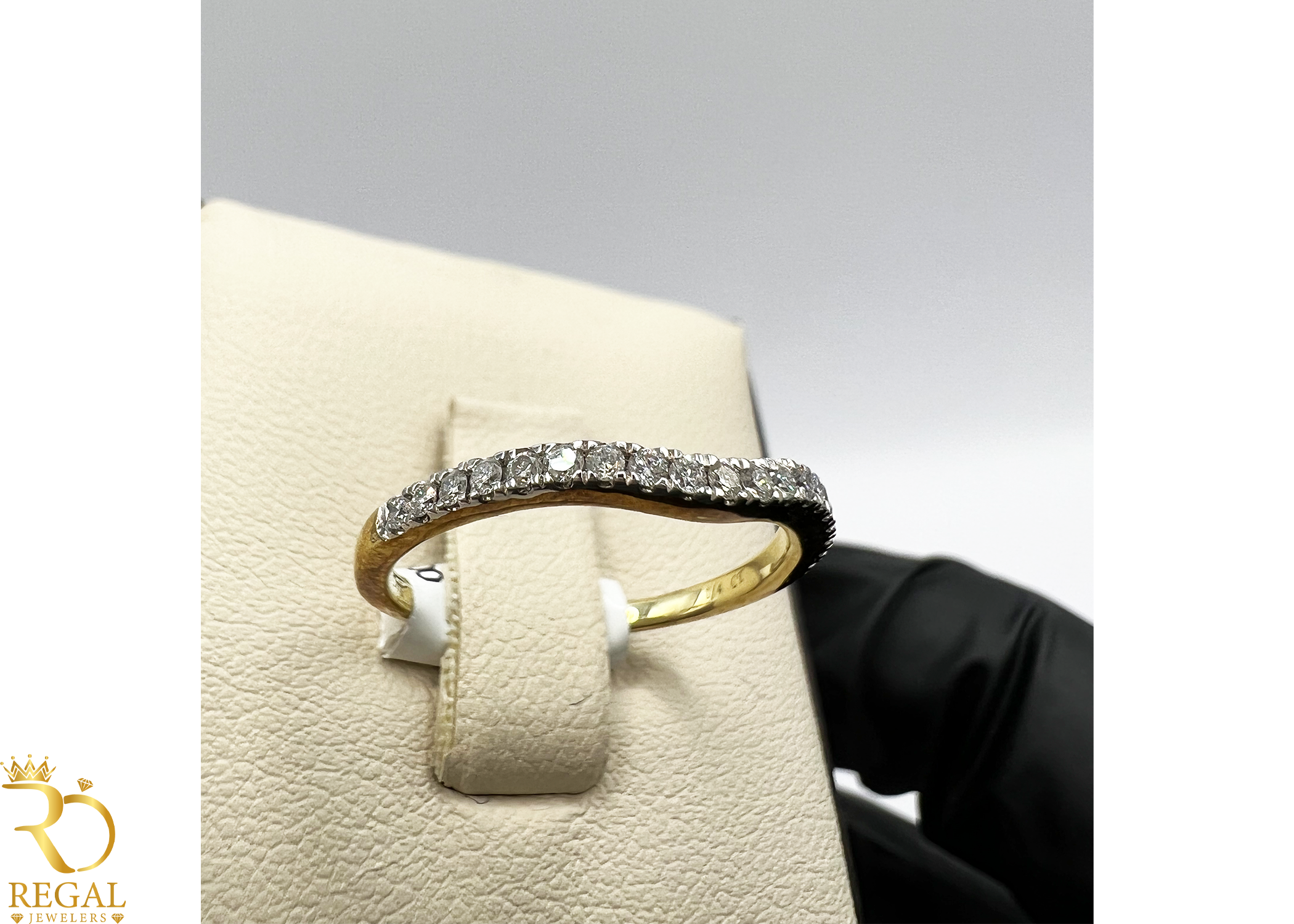 Wedding Band with Diamonds