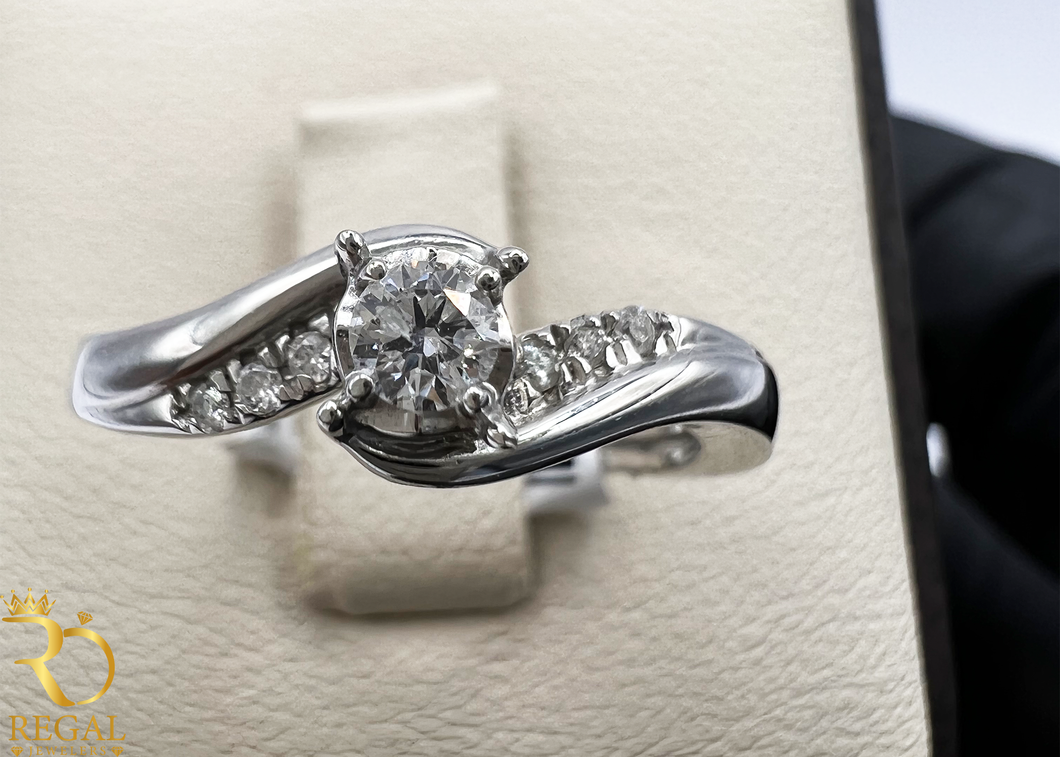 Engagement Ring With Diamonds