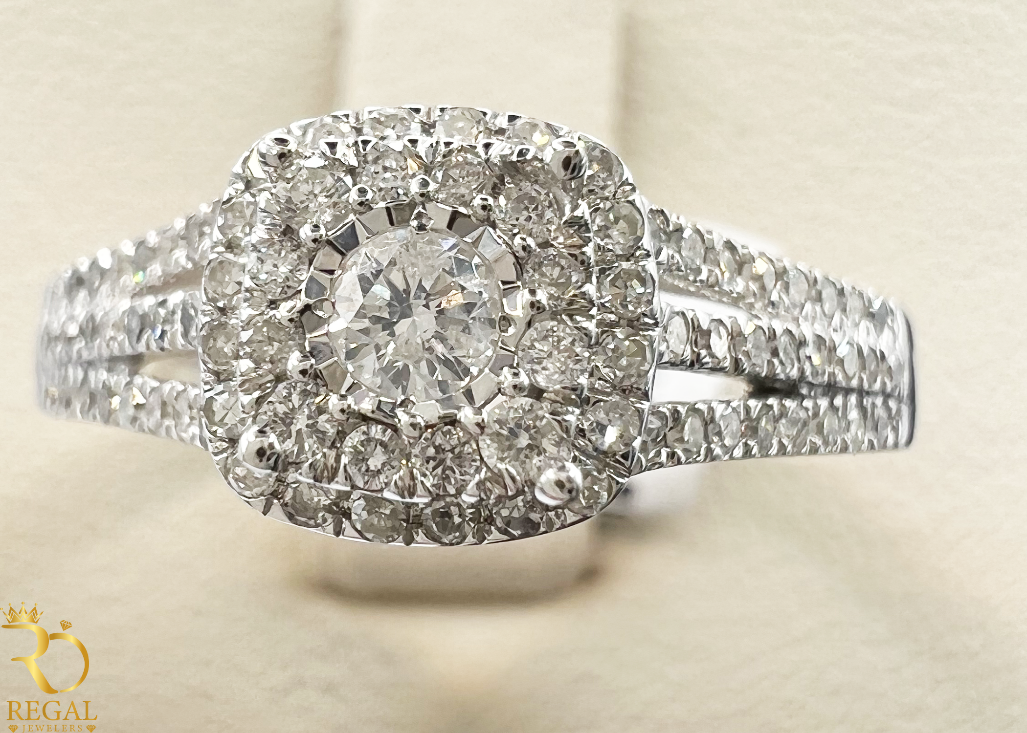 Engagement Ring With Diamonds