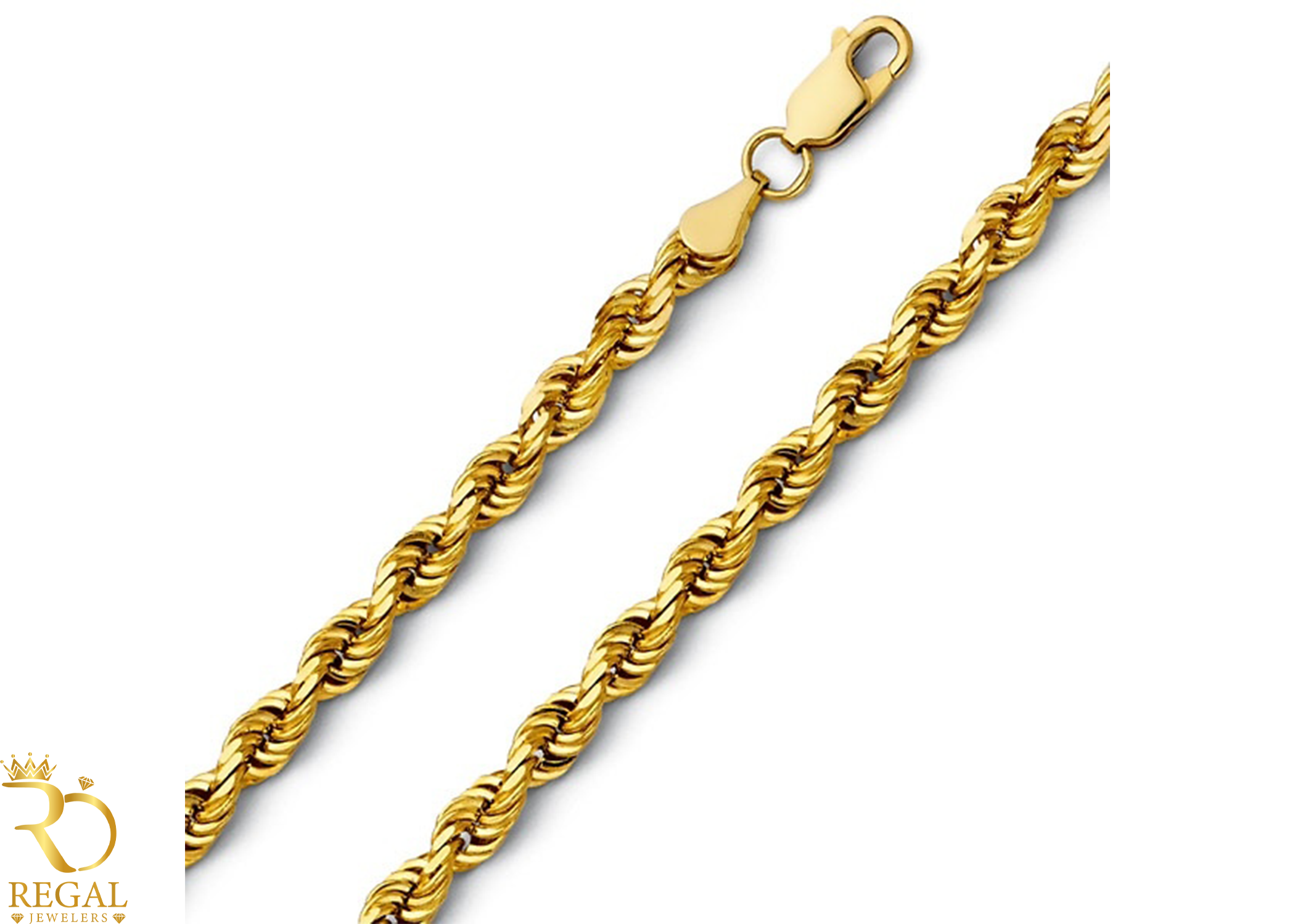 14K Gold  Solid Rope Chain