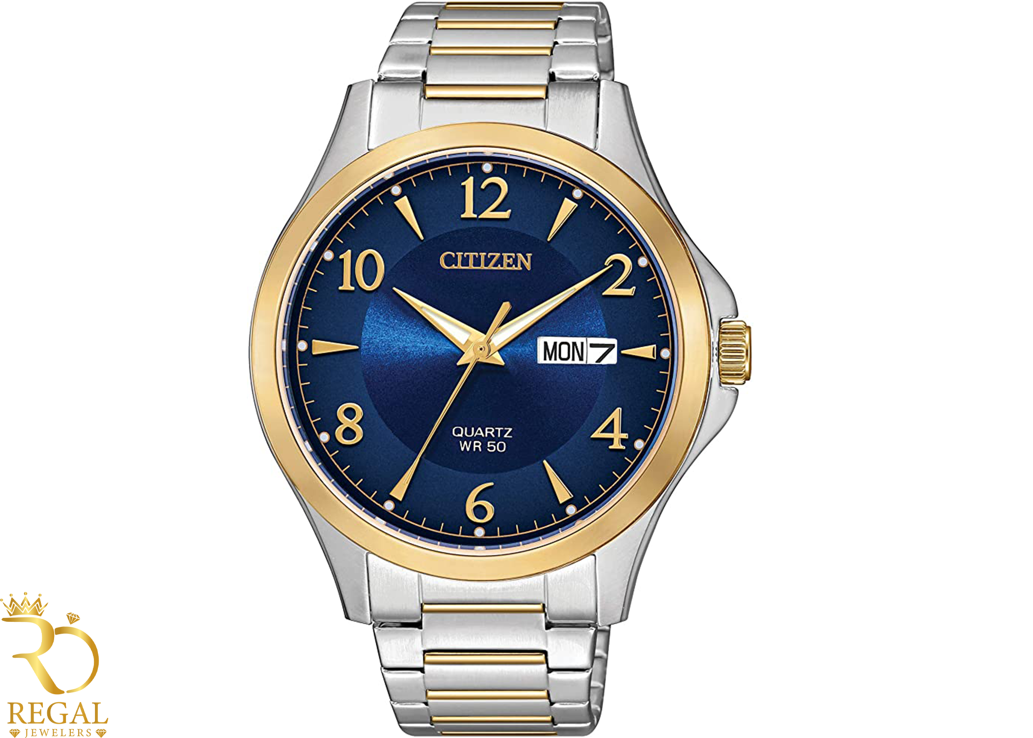 Citizen Quartz Mens Watch, Stainless Steel, Classic, Two-Tone (Model: BF2005-54L)